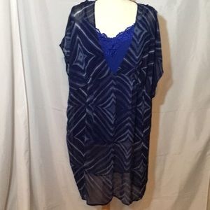 🦋Old Navy🦋Women's hi/lo  blue cover up Size XL